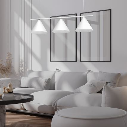 Κρεμαστό φωτιστικό με καλώδιο CAPITAL 3xGX53/15W/230V λευκό