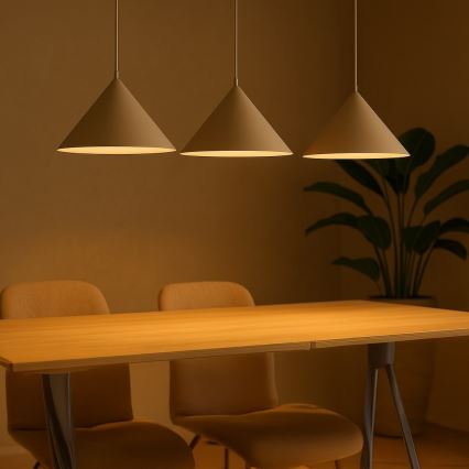Κρεμαστό φωτιστικό με καλώδιο CAPITAL 3xGX53/15W/230V, μπεζ