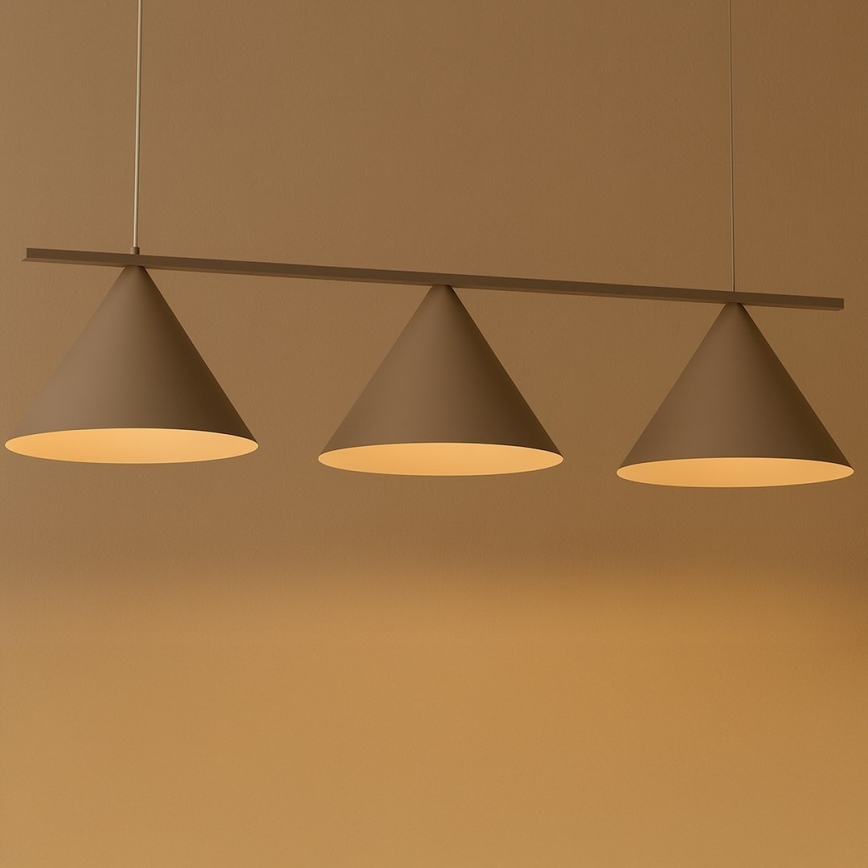 Κρεμαστό φωτιστικό με καλώδιο CAPITAL 3xGX53/15W/230V, μπεζ