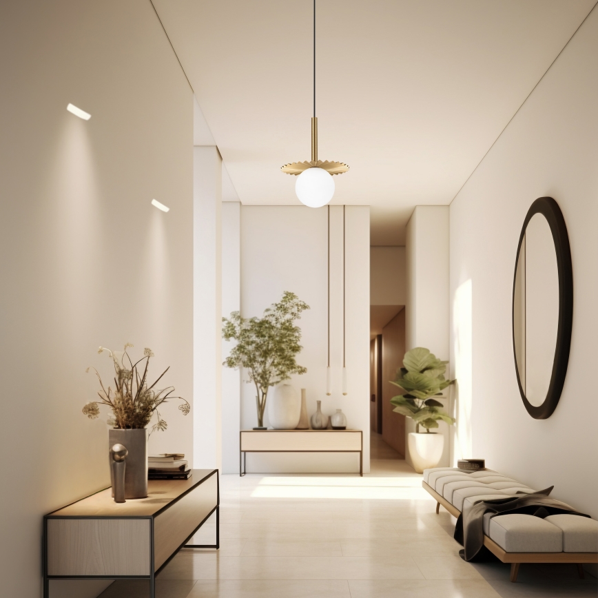 Κρεμαστό φωτιστικό με καλώδιο CHITA 1xG9/5W/230V χρυσό