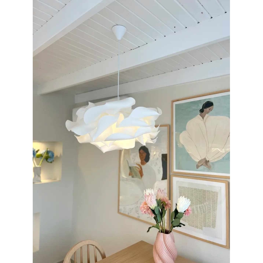 Κρεμαστό φωτιστικό με καλώδιο CLOUDY 1xE27/40W/230V λευκό