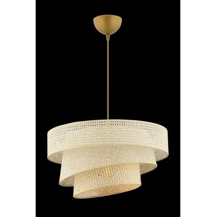 Κρεμαστό φωτιστικό με καλώδιο COUPER 1xE27/60W/230V κρεμ