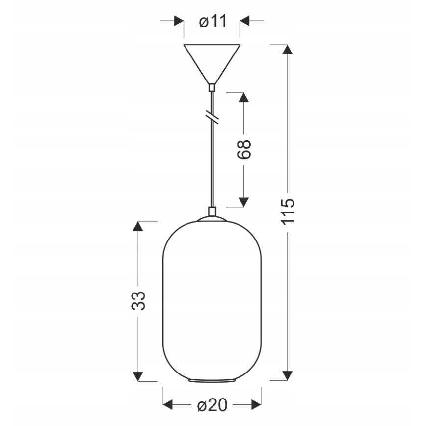 Κρεμαστό φωτιστικό με καλώδιο CRESTO 1xE27/40W/230V λευκό