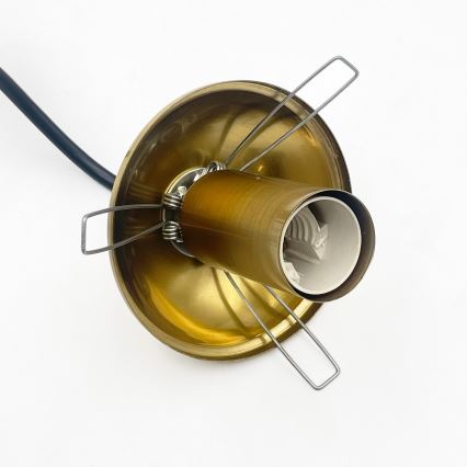 Κρεμαστό φωτιστικό με καλώδιο CRISTAL, 1xE14/15W/230V, ορείχαλκος/καπνιστό μαύρο