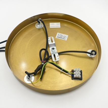Κρεμαστό φωτιστικό με καλώδιο CRISTAL 3xE14/15W/230V μπρούτζινο/καπνιστό μπεζ