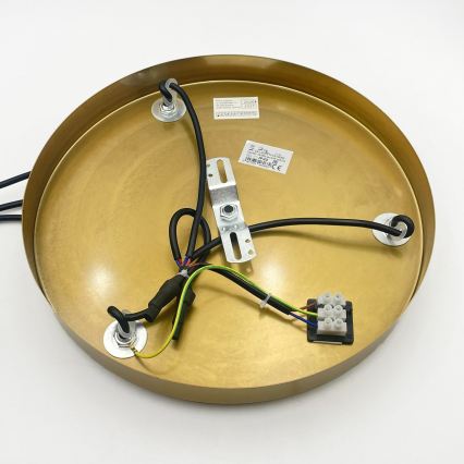 Κρεμαστό φωτιστικό με καλώδιο CRISTAL 3xE14/15W/230V ορείχαλκος/καπνιστό μαύρο