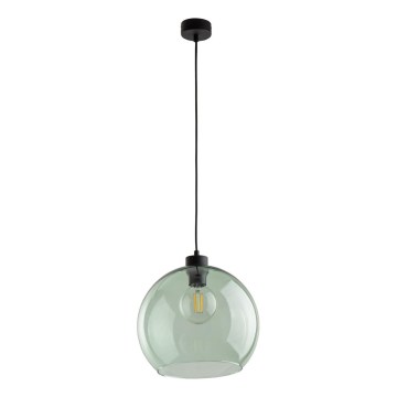 Κρεμαστό φωτιστικό με καλώδιο CUBUS 1xE27/15W/230V μαύρο/καπνιστό πράσινο