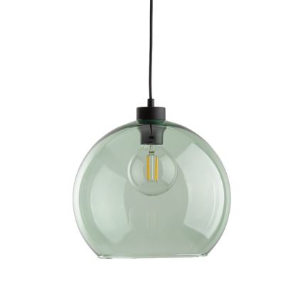 Κρεμαστό φωτιστικό με καλώδιο CUBUS 1xE27/15W/230V μαύρο/καπνιστό πράσινο