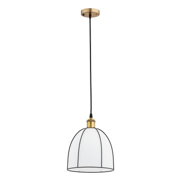 Κρεμαστό φωτιστικό με καλώδιο DAVE 1xE27/15W/230V χρυσό/μαύρο