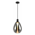 Κρεμαστό φωτιστικό με καλώδιο DENSO 1xG9/5W/230V Ø 20 εκ. μαύρο χρώμιο