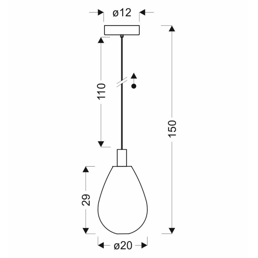 Κρεμαστό φωτιστικό με καλώδιο DENSO 1xG9/5W/230V Ø 20 εκ. χάλκινο/μαύρο
