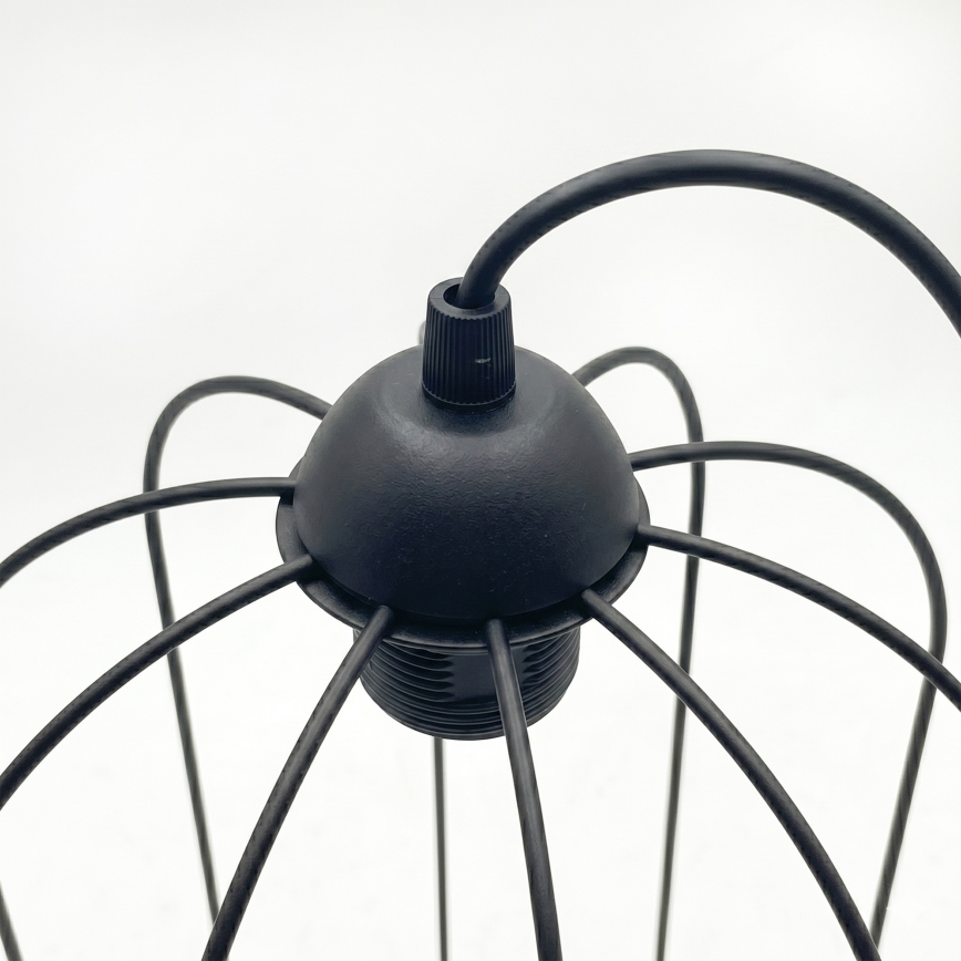 Κρεμαστό φωτιστικό με καλώδιο DESTELLO, 1xE27/15W/230V, Ø 21 cm, μαύρο