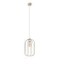 Κρεμαστό φωτιστικό με καλώδιο DESTELLO 1xE27/15W/230V Ø 21 εκ., μπεζ