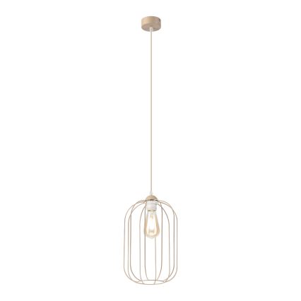 Κρεμαστό φωτιστικό με καλώδιο DESTELLO 1xE27/15W/230V Ø 21 εκ., μπεζ