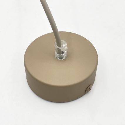 Κρεμαστό φωτιστικό με καλώδιο DESTELLO 1xE27/15W/230V Ø 21 εκ., μπεζ