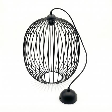 Κρεμαστό φωτιστικό με καλώδιο DESTELLO 1xE27/15W/230V Ø 32 cm μαύρο
