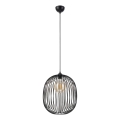 Κρεμαστό φωτιστικό με καλώδιο DESTELLO 1xE27/15W/230V Ø 33 cm μαύρο