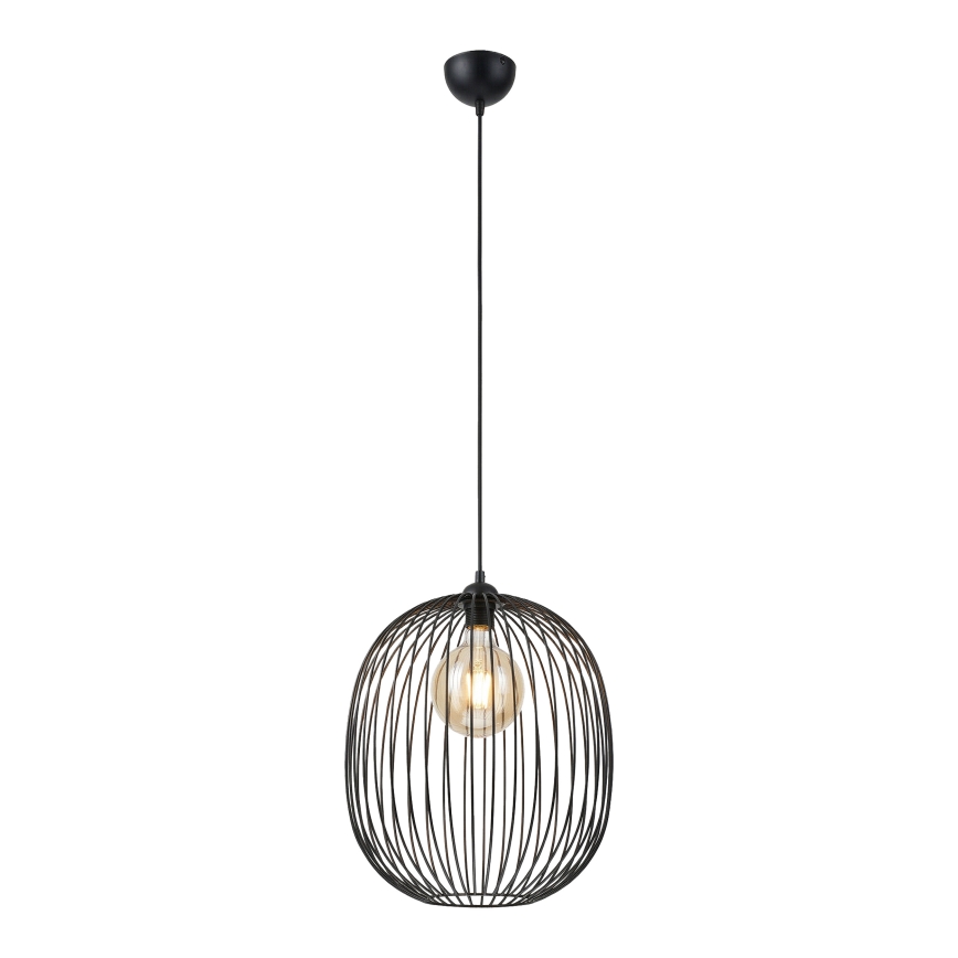 Κρεμαστό φωτιστικό με καλώδιο DESTELLO 1xE27/15W/230V Ø 33 cm μαύρο