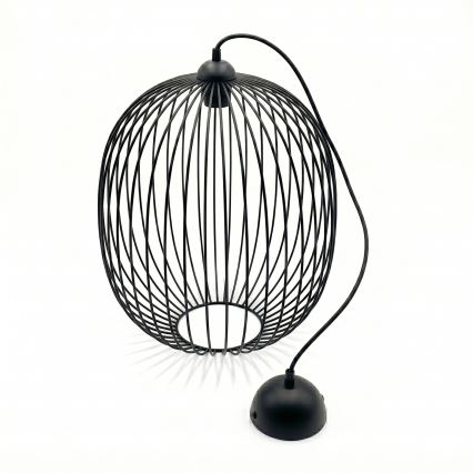Κρεμαστό φωτιστικό με καλώδιο DESTELLO 1xE27/15W/230V Ø 33 cm μαύρο