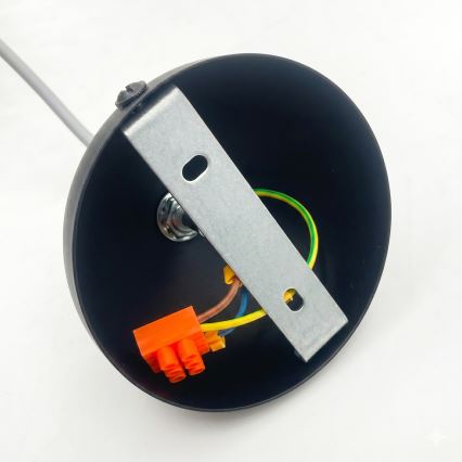 Κρεμαστό φωτιστικό με καλώδιο DESTELLO 1xE27/15W/230V Ø 33 cm μαύρο