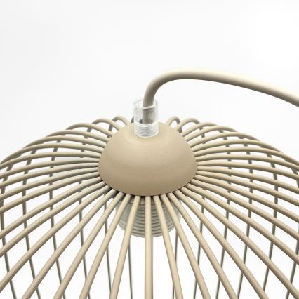 Κρεμαστό φωτιστικό με καλώδιο DESTELLO 1xE27/15W/230V, διάμ. 33 εκ., μπεζ