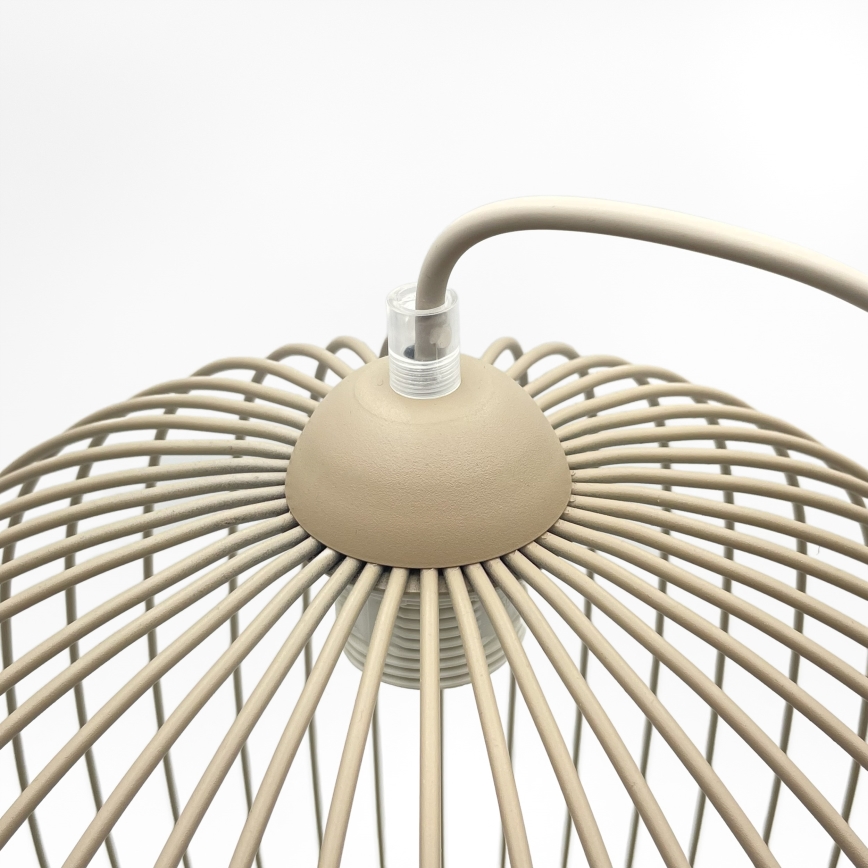 Κρεμαστό φωτιστικό με καλώδιο DESTELLO 1xE27/15W/230V, διάμ. 33 εκ., μπεζ