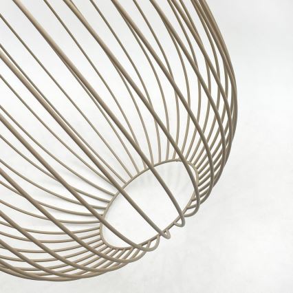 Κρεμαστό φωτιστικό με καλώδιο DESTELLO 1xE27/15W/230V, διάμ. 33 εκ., μπεζ