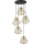 Κρεμαστό φωτιστικό με καλώδιο DIAMOND 5xE27/15W/230V μαύρο/χρυσό