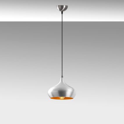 Κρεμαστό φωτιστικό με καλώδιο DODO 1xE27/40W/230V ματ χρώμιο