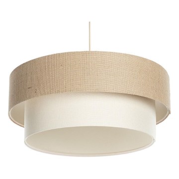 Κρεμαστό φωτιστικό με καλώδιο DUO, 1xE27/60W/230V, διάμ. 50 cm, μπεζ/κρεμ