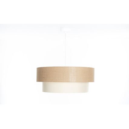 Κρεμαστό φωτιστικό με καλώδιο DUO, 1xE27/60W/230V, διάμ. 50 cm, μπεζ/κρεμ