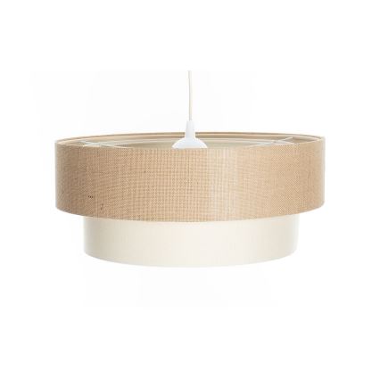 Κρεμαστό φωτιστικό με καλώδιο DUO, 1xE27/60W/230V, διάμ. 50 cm, μπεζ/κρεμ