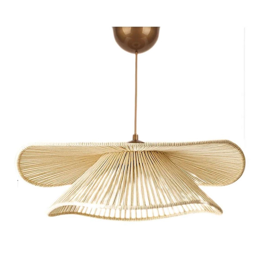 Κρεμαστό φωτιστικό με καλώδιο DUVELA 1xE27/40W/230V, μπεζ