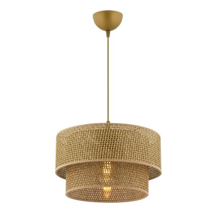 Κρεμαστό φωτιστικό με καλώδιο ECHO 1xE27/60W/230V καφέ