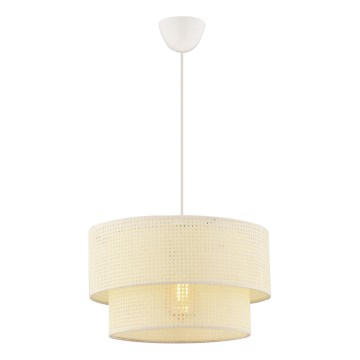 Κρεμαστό φωτιστικό με καλώδιο ECHO 1xE27/60W/230V κρεμ