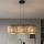Κρεμαστό φωτιστικό με καλώδιο ECO 3xE27/15W/230V μπεζ/ράταν