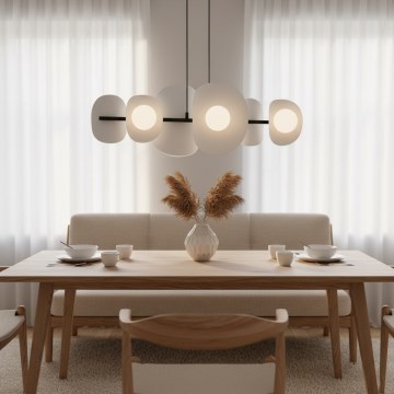 Κρεμαστό φωτιστικό με καλώδιο ELEMENTI 6xG9/8W/230V, γκρι