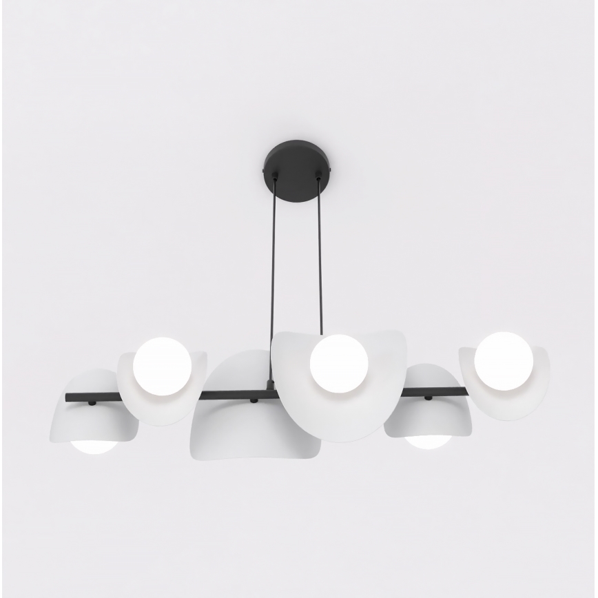 Κρεμαστό φωτιστικό με καλώδιο ELEMENTI 6xG9/8W/230V, γκρι