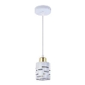 Κρεμαστό φωτιστικό με καλώδιο ELEN 1xE27/35W/230V λευκό/χρυσό