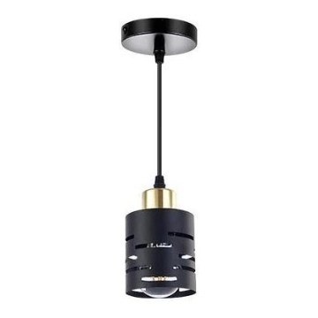 Κρεμαστό φωτιστικό με καλώδιο ELEN 1xE27/35W/230V μαύρο/χρυσό