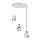 Κρεμαστό φωτιστικό με καλώδιο ELEN 3xE27/35W/230V, διάμετρος 29 cm, λευκό/χρυσό