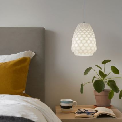 Κρεμαστό φωτιστικό με καλώδιο FELICIA 1xE27/60W/230V λευκό