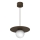 Κρεμαστό φωτιστικό με καλώδιο FLAT 1xE27/15W/230V, καφέ