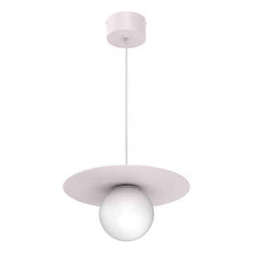 Κρεμαστό φωτιστικό με καλώδιο FLAT 1xE27/15W/230V σε εκρού απόχρωση