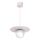 Κρεμαστό φωτιστικό με καλώδιο FLAT 1xE27/15W/230V σε εκρού απόχρωση