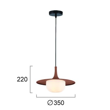 Κρεμαστό φωτιστικό με καλώδιο FRED 1xG9/10W/230V καφέ