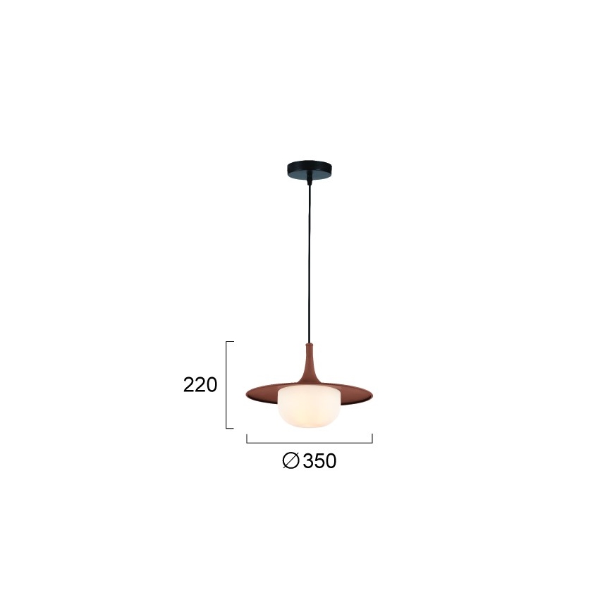 Κρεμαστό φωτιστικό με καλώδιο FRED 1xG9/10W/230V καφέ