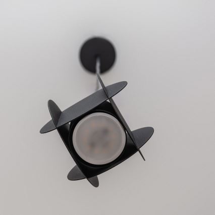 Κρεμαστό φωτιστικό με καλώδιο GAMBIT 1xGU10/10W/230V μαύρο