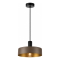 Κρεμαστό φωτιστικό με καλώδιο HAKI 1xE27/60W/230V καφέ/μαύρο