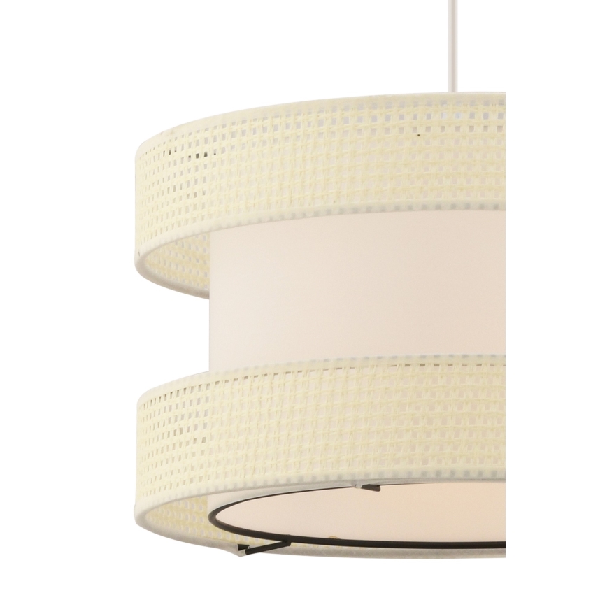 Κρεμαστό φωτιστικό με καλώδιο HALO 1xE27/60W/230V σε εκρού χρώμα